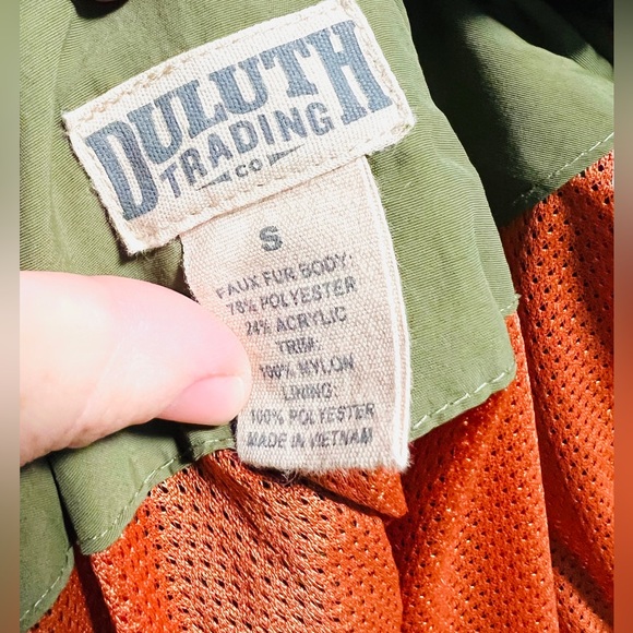 Duluth Trading Co. Sherpa Utility Women's Army Green Jacket Size Small - Picture 4 of 13